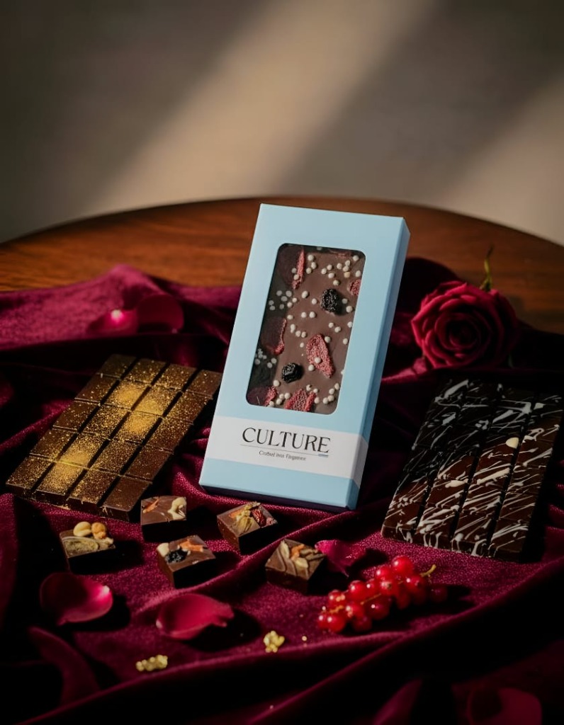 Fresh handcrafted chocolates with strawberries and premium ingredients